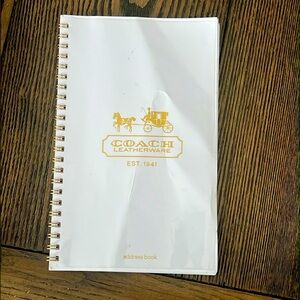 Coach address book spiral refill insert